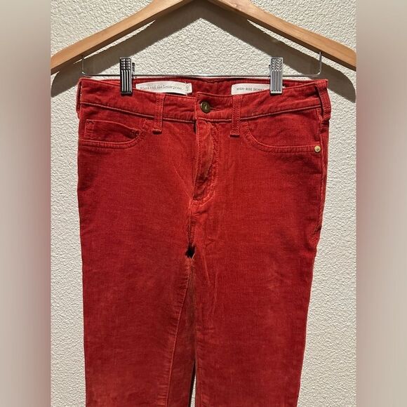 Pilcro and the Letter Press Burnt Orange High Rise Skinny Size 26 - Picture 4 of 11